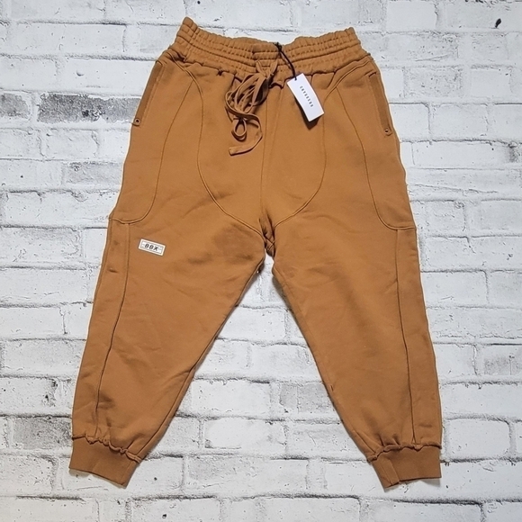 BBXBRAND Luxury Brown Mocha Terry Joggers - NWT - Picture 1 of 7